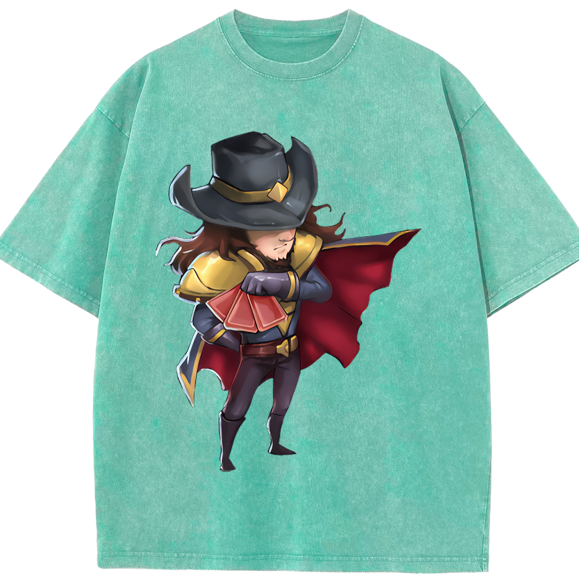 （画像用） リーグ・オブ・レジェンド League of Legends LOL 綿100% ヴィンテージ風 半袖Tシャツ（フロントプリント）